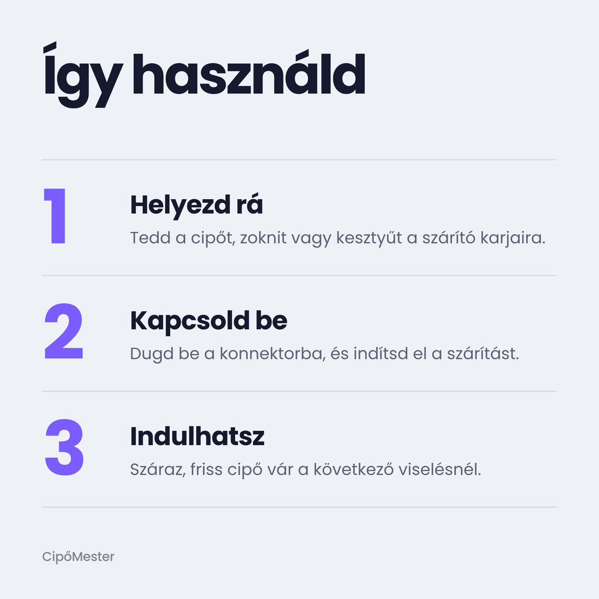 Így használd a cipőszárítót
